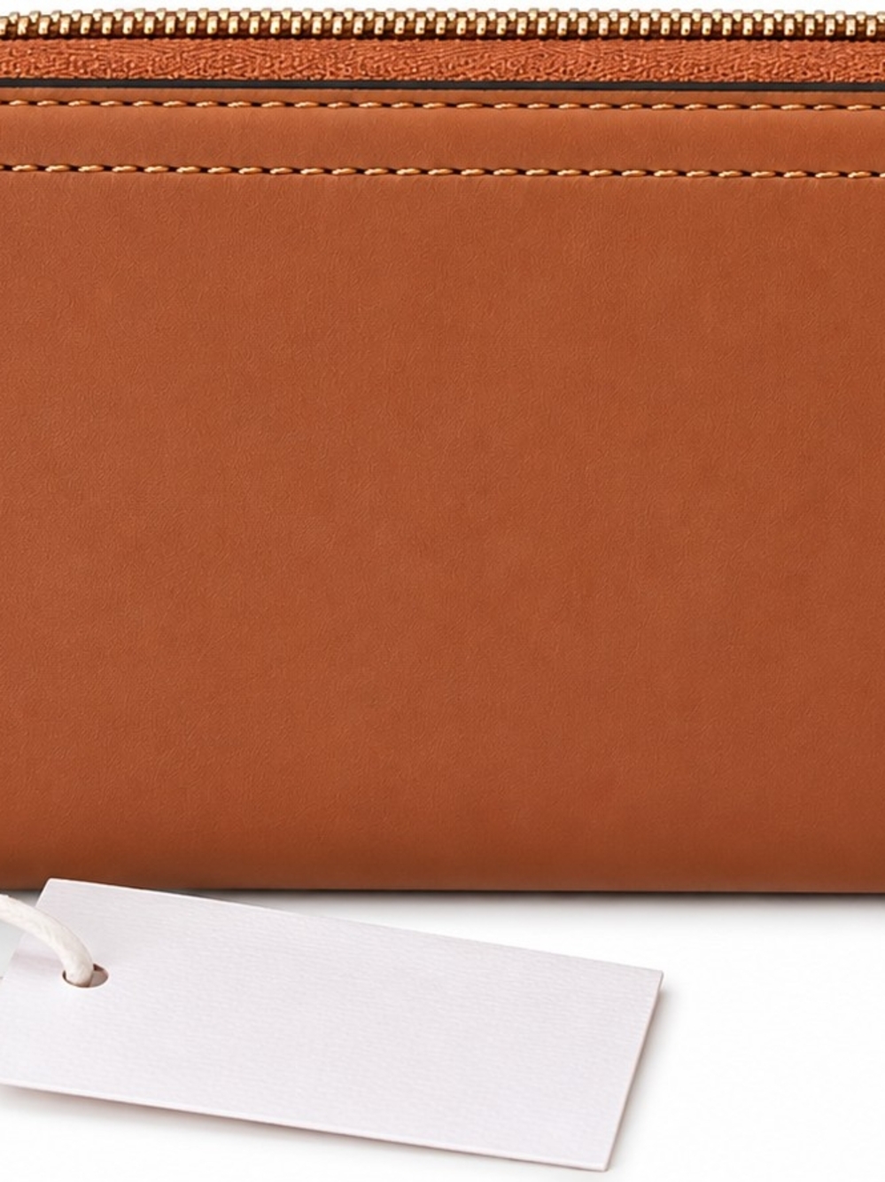 Classic Zip Wallet in Cognac
